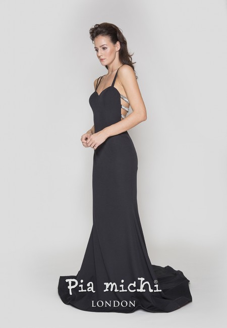 Pia Michi Jersey Prom Dress /Evening Dress - Available in baby blue
