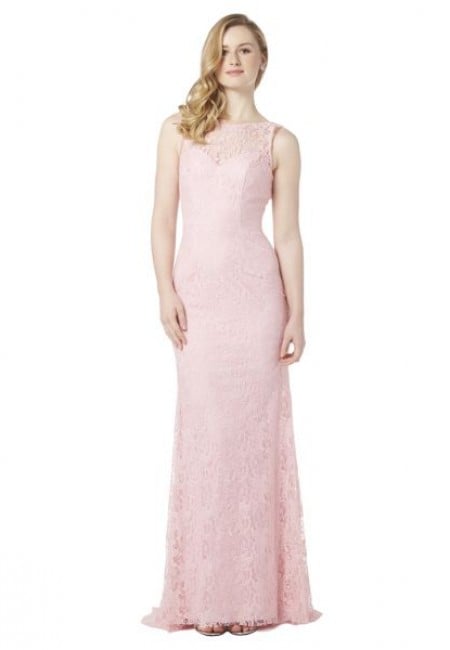 Goya London Pink Lace Prom Dress / Evening Dress