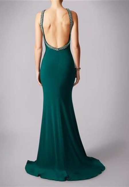 Mascara Green Evening Dress / Prom Dress