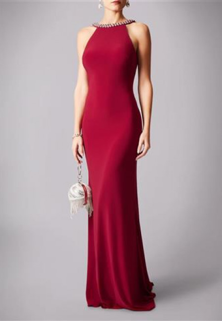 Mascara Wine Evening Dress / Prom Dress