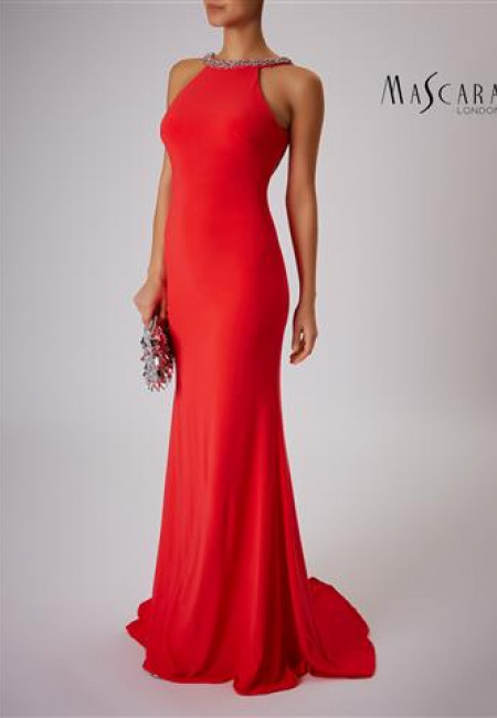 Mascara Coral Evening Dress / Prom Dress